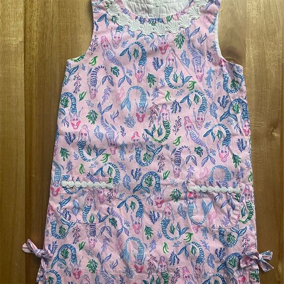 Lilly Pulitzer Other - Lilly Pulitzer Toddler Mermaid Shift Dress Girls Size 6 Party Sleeveless